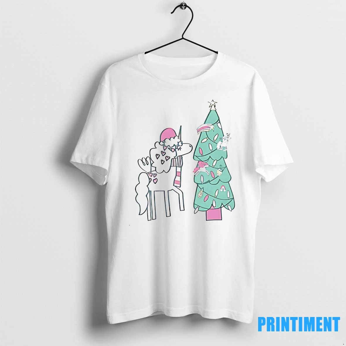 Unicorn Decorating Christmas Tree Holiday Magic Tshirts Sweater Unisex T-shirt, Sweatshirt, Hoodie, Long Sleeve Tee - T-Shirt, Sweatshirt, Hoodie