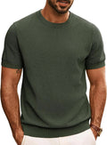 Mens Casual Crewneck T-Shirt Short Sleeve Soft Knit Solid Color Summer Tee Top Unisex T-shirt, Sweatshirt, Hoodie, Long Sleeve Tee - T-Shirt, Sweatshirt, Hoodie