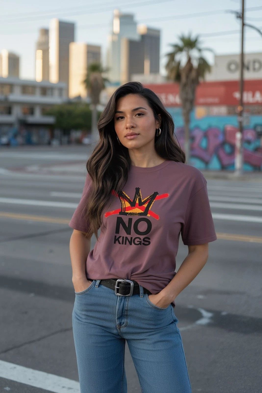 No Kings Crown Protest T-shirt, Variety of Colors Unisex T-shirt, Sweatshirt, Hoodie, Long Sleeve Tee - T-Shirt, Sweatshirt, Hoodie