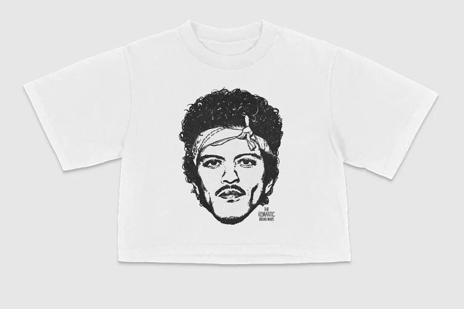 Bruno Mar The Romantic Tour 2026 Cropped Tee Unisex T-shirt, Sweatshirt, Hoodie, Long Sleeve Tee - T-Shirt, Sweatshirt, Hoodie
