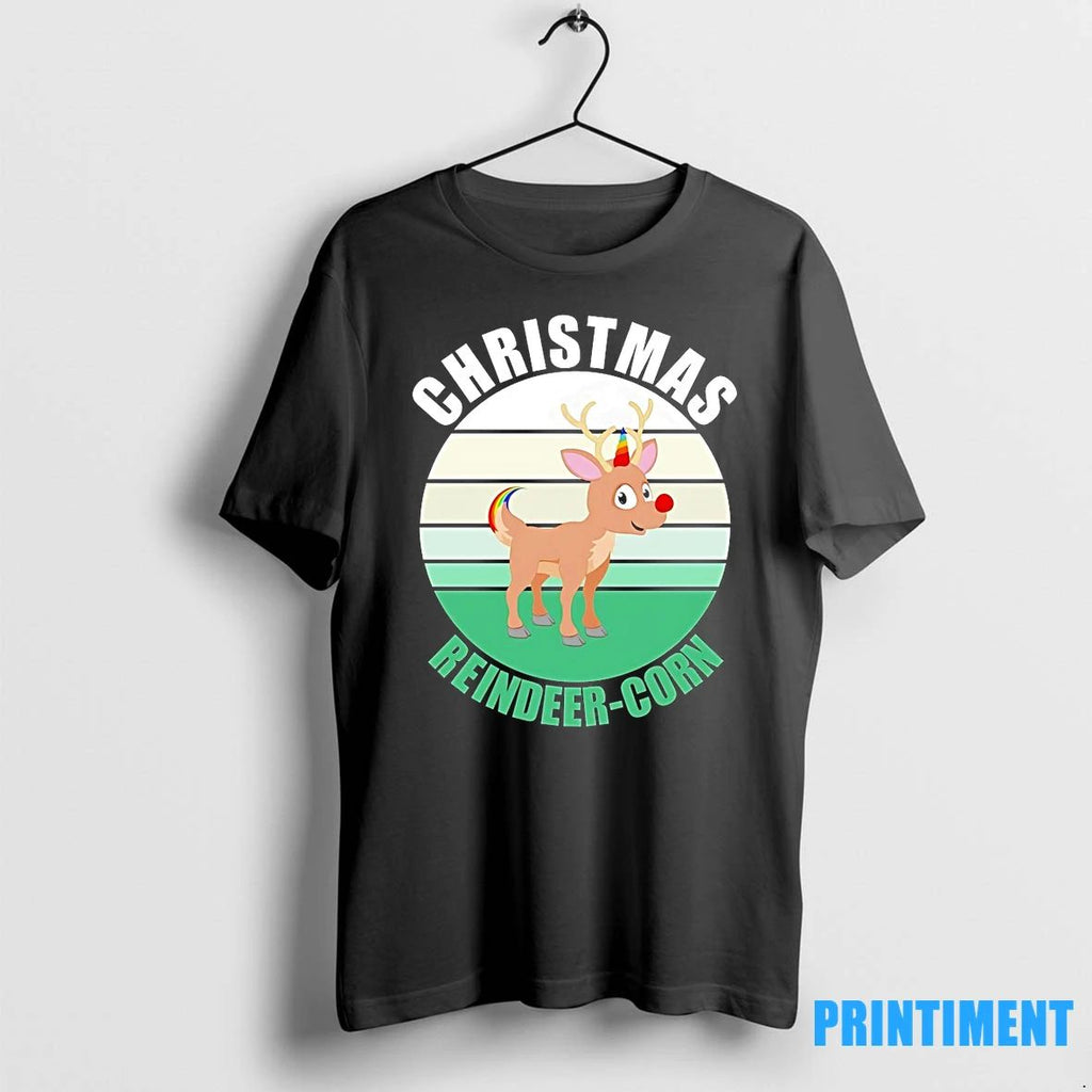 Reindeer Corn Rainbow Nose Christmas Tshirts Sweater Unisex T-shirt, Sweatshirt, Hoodie, Long Sleeve Tee - T-Shirt, Sweatshirt, Hoodie