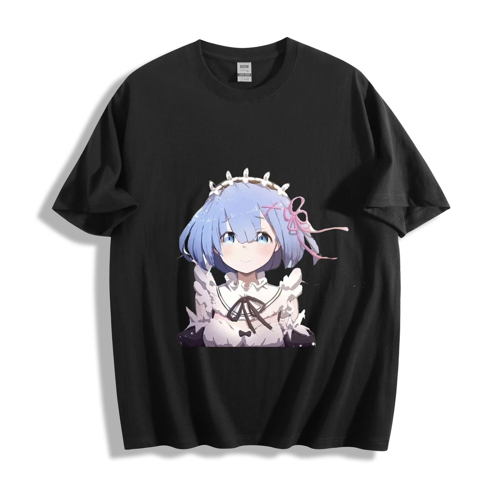 Re:Zero Rem Portrait T-Shirt - Blue Hair & Maid Headdress Design Unisex Tee Unisex T-shirt, Sweatshirt, Hoodie, Long Sleeve Tee - T-Shirt, Sweatshirt, Hoodie