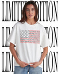 50 States American Flag shirt Unisex T-shirt, Sweatshirt, Hoodie, Long Sleeve Tee - T-Shirt, Sweatshirt, Hoodie
