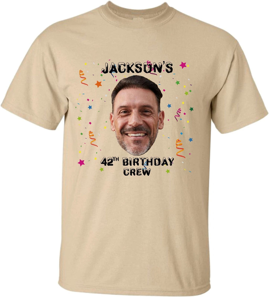 Personalized Photo Birthday Party T-Shirt, Funny Birthday Shirt, Custom Face Tee Unisex T-shirt, Sweatshirt, Hoodie, Long Sleeve Tee - T-Shirt, Sweatshirt, Hoodie