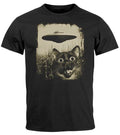 Men's T-Shirt UFO Cat Alien Print Print Print Shirt Men Fashion Unisex T-shirt, Sweatshirt, Hoodie, Long Sleeve Tee - T-Shirt, Sweatshirt, Hoodie