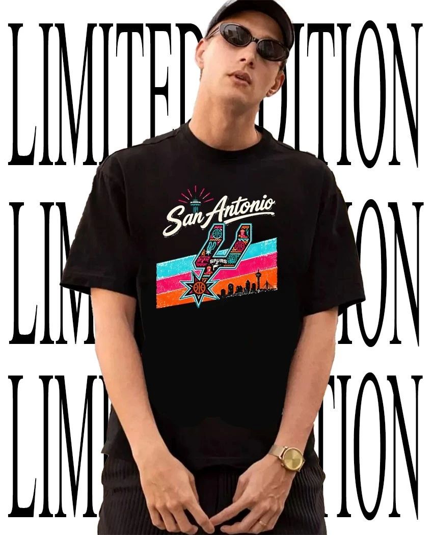 San Antonio Spurs Basketball skyline vintage shirt Unisex T-shirt, Sweatshirt, Hoodie, Long Sleeve Tee - T-Shirt, Sweatshirt, Hoodie