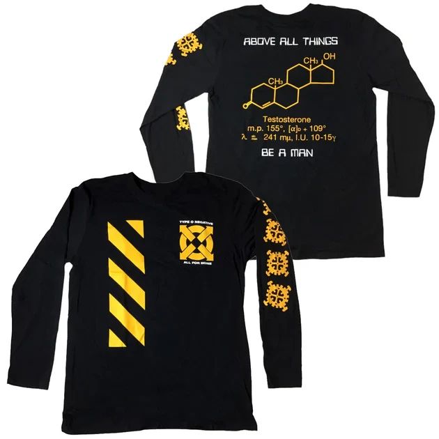 2 Sides Type O Negative Be A Man Long Sleeve Black  Unisex S-5XL 1V0745 Unisex T-shirt, Sweatshirt, Hoodie, Long Sleeve Tee - T-Shirt, Sweatshirt, Hoodie
