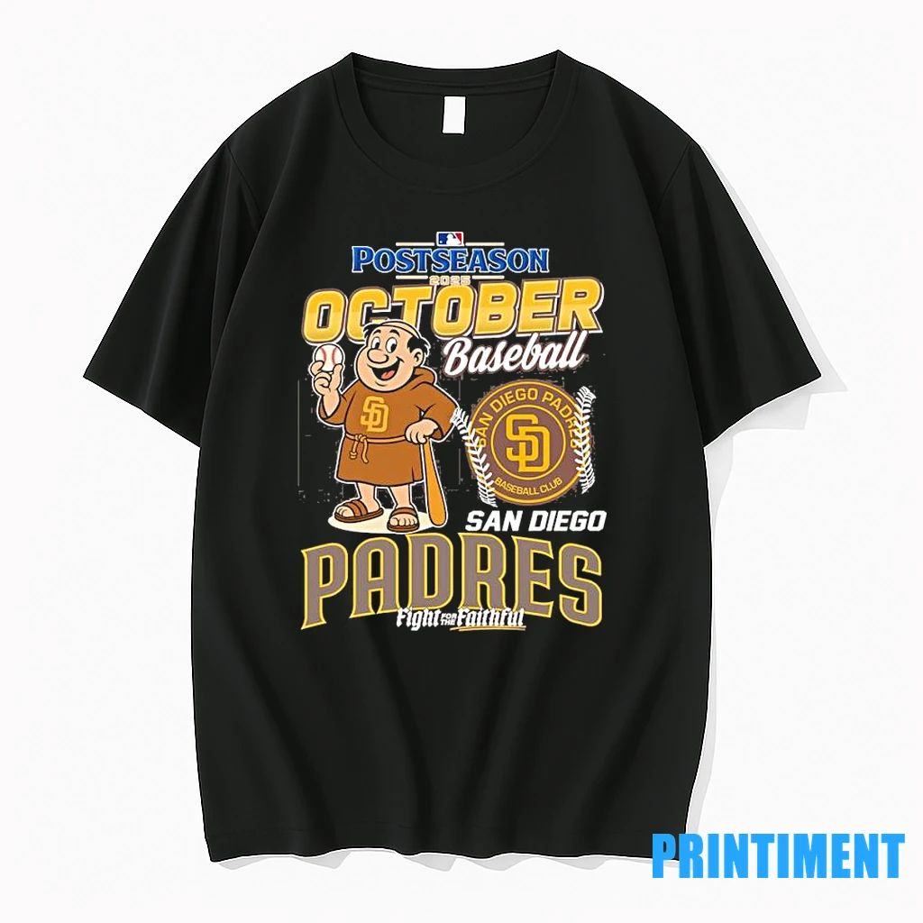 Postseason 2025 October Baseball San Diego Padres Mascot Tshirts Sweater Unisex T-shirt, Sweatshirt, Hoodie, Long Sleeve Tee - T-Shirt, Sweatshirt, Hoodie
