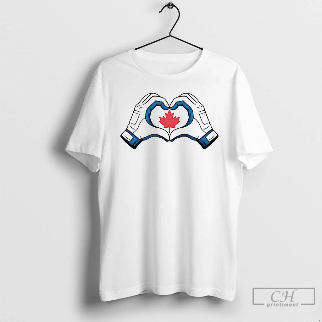 Classic Vladdy Wearing Canada Heart Hands T Shirts Unisex T-shirt, Sweatshirt, Hoodie, Long Sleeve Tee - T-Shirt, Sweatshirt, Hoodie