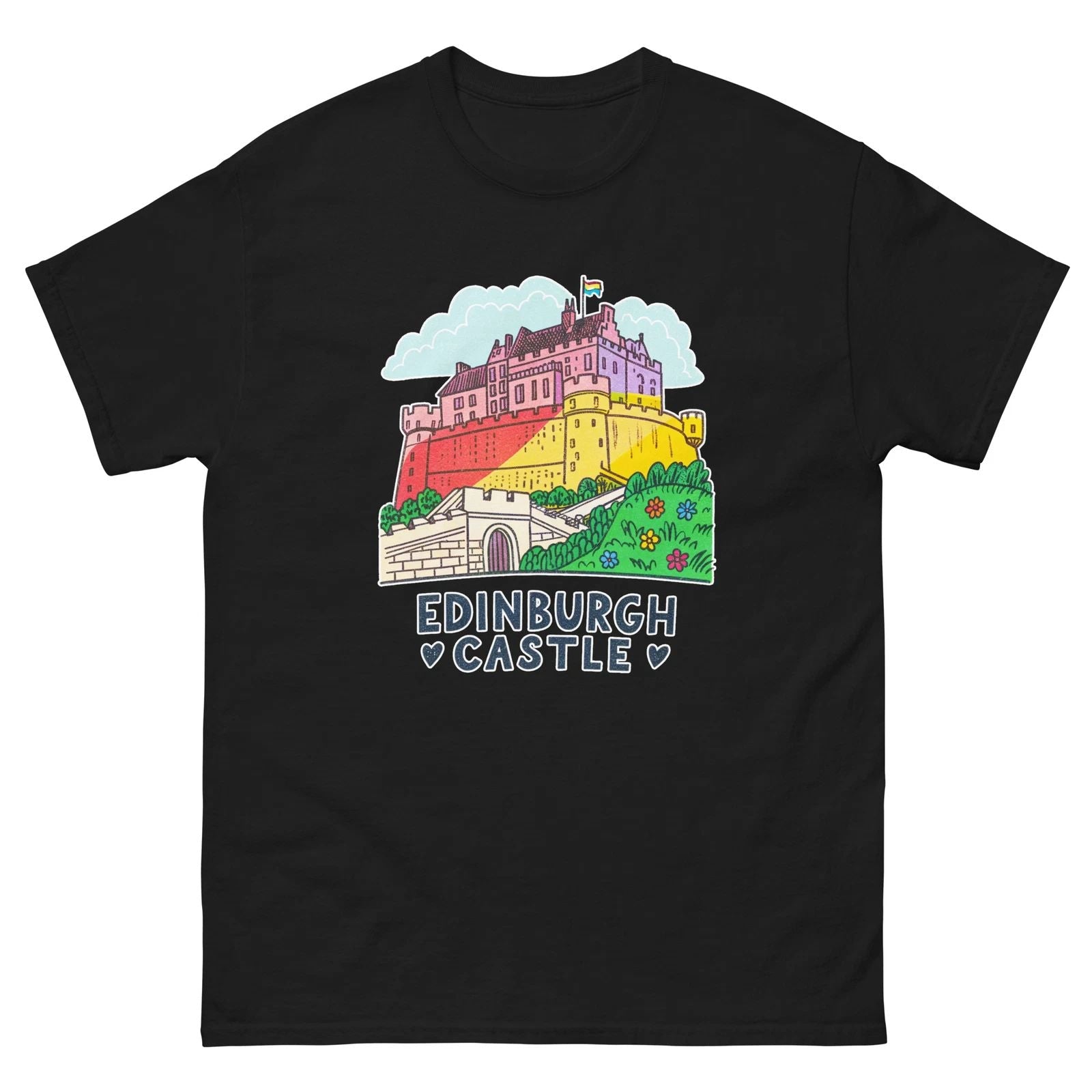 Edinburguh Castle Attraction Landmark Travel T-Shirt Unisex T-shirt, Sweatshirt, Hoodie, Long Sleeve Tee - T-Shirt, Sweatshirt, Hoodie