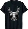 New Limited Horned Elk Skull Lord of the Forest, Spirit Wendigo T-Shirt Unisex T-shirt, Sweatshirt, Hoodie, Long Sleeve Tee - T-Shirt, Sweatshirt, Hoodie