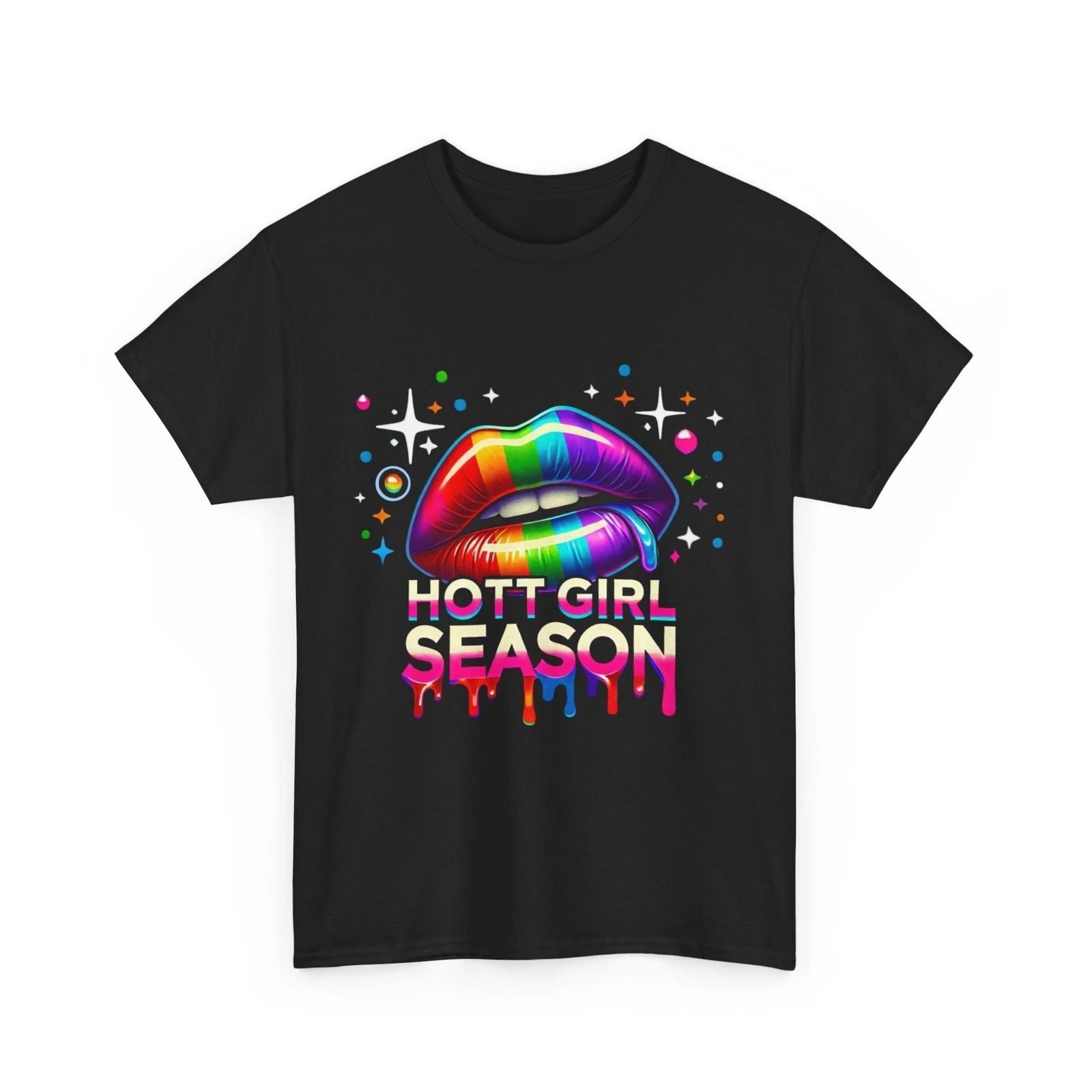 Hott Girl Season T-Shirt, Summer Vibes Tee, Trendy Graphic Top, Unisex Cotton Unisex T-shirt, Sweatshirt, Hoodie, Long Sleeve Tee - T-Shirt, Sweatshirt, Hoodie