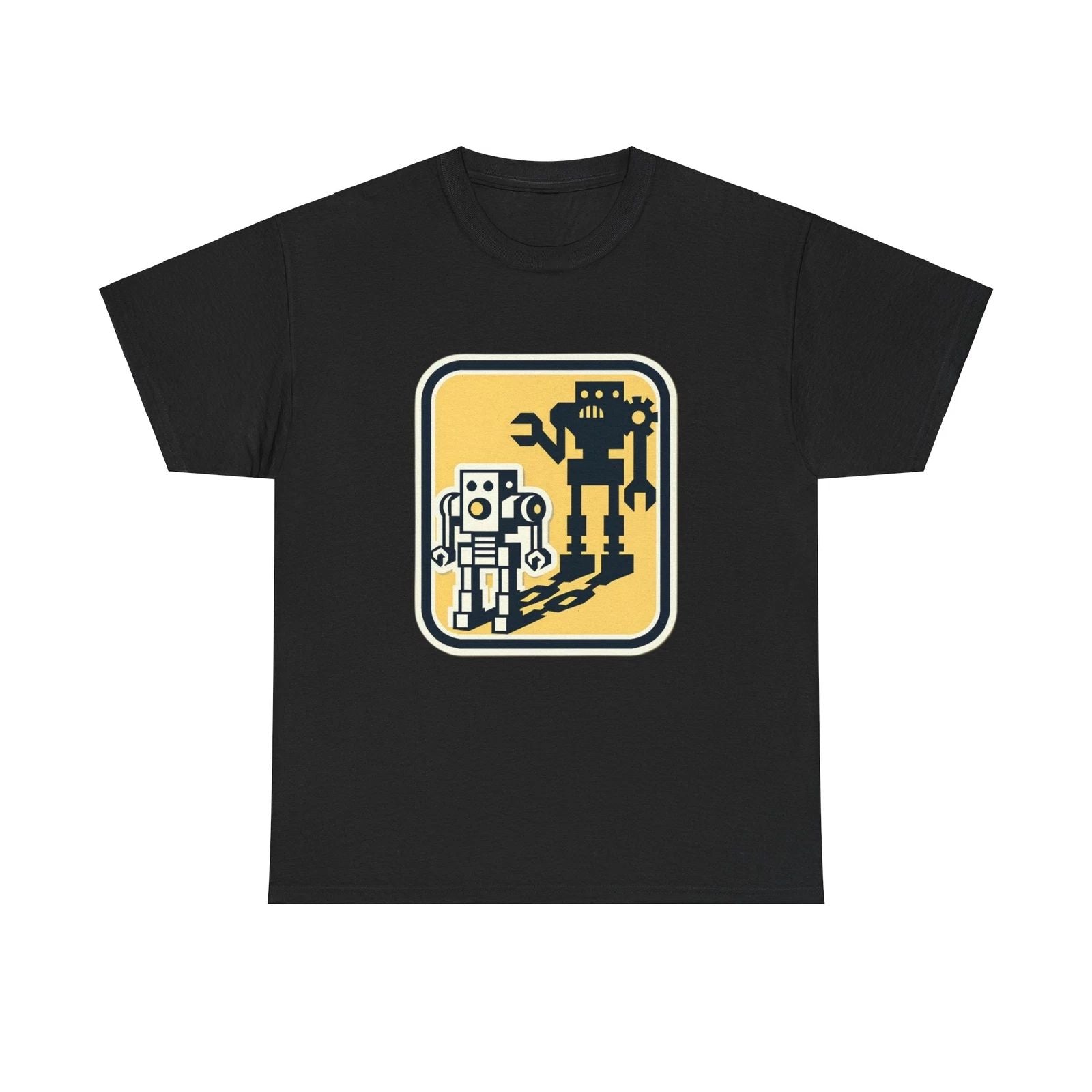 Unisex Adult T Shirt Retro Robot Design Graphic Tee Sci-Fi Geek Fashion Science Unisex T-shirt, Sweatshirt, Hoodie, Long Sleeve Tee - T-Shirt, Sweatshirt, Hoodie