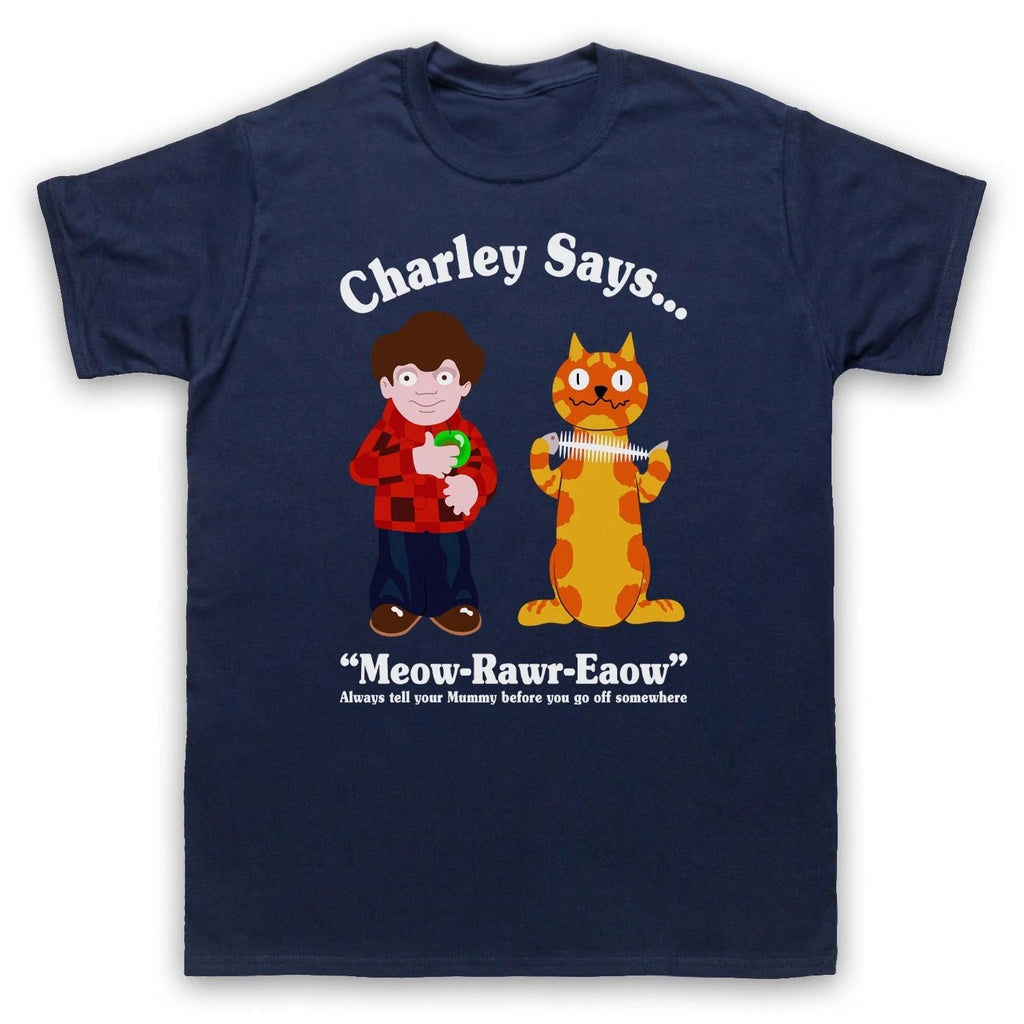 Charley Says 70s Retro Public Safety Cartoon Adults T-Shirt All Sizes & Cols Unisex T-shirt, Sweatshirt, Hoodie, Long Sleeve Tee - T-Shirt, Sweatshirt, Hoodie