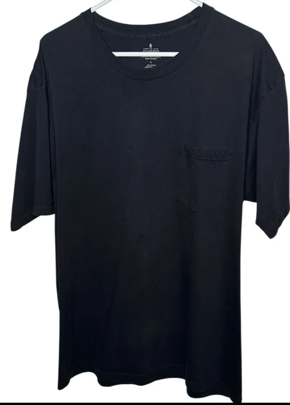 Stafford T Shirt Large Black Pocket Heavyweight Premium Basic Capsule Classic Unisex T-shirt, Sweatshirt, Hoodie, Long Sleeve Tee - T-Shirt, Sweatshirt, Hoodie
