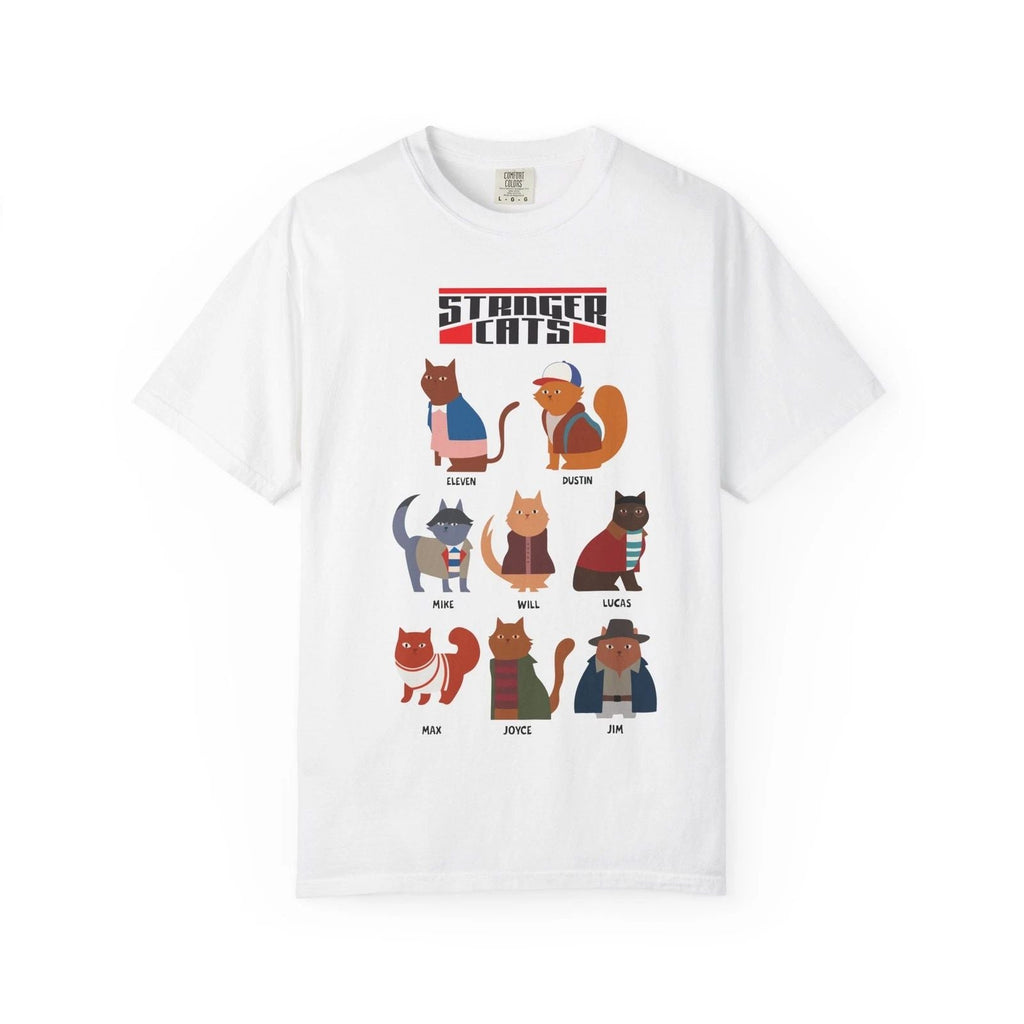 Stranger Cats Retro SciFi Cat Characters T-Shirt Unisex T-shirt, Sweatshirt, Hoodie, Long Sleeve Tee - T-Shirt, Sweatshirt, Hoodie