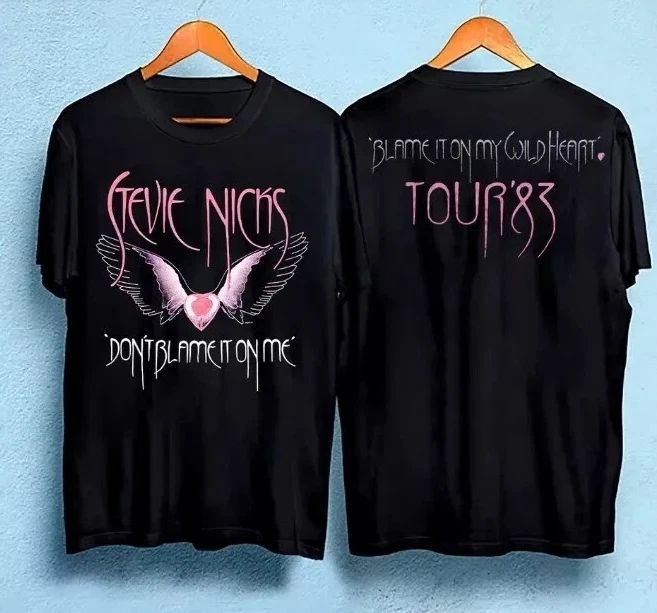 Vintage 1983 Stevie Nicks Blame It On My Wild Heart Tour Shirt Unisex T-shirt, Sweatshirt, Hoodie, Long Sleeve Tee - T-Shirt, Sweatshirt, Hoodie