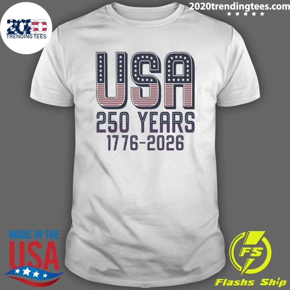 Patriotic Semiquincentennial Anniversary USA 250 Years 1776-2026 Shirt Unisex T-shirt, Sweatshirt, Hoodie, Long Sleeve Tee - T-Shirt, Sweatshirt, Hoodie