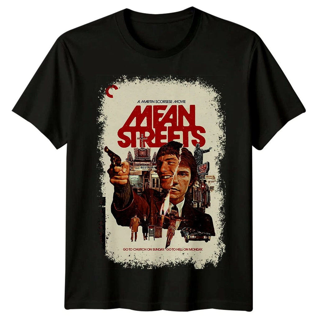 Mean Streets (1973) Movie Poster Inspired T-Shirt Retro Classic  Tee Unisex Unisex T-shirt, Sweatshirt, Hoodie, Long Sleeve Tee - T-Shirt, Sweatshirt, Hoodie