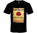 Four Roses Bourbon  Alcohol Drinking Gift Distressed Look T Shirt Unisex T-shirt, Sweatshirt, Hoodie, Long Sleeve Tee - T-Shirt, Sweatshirt, Hoodie