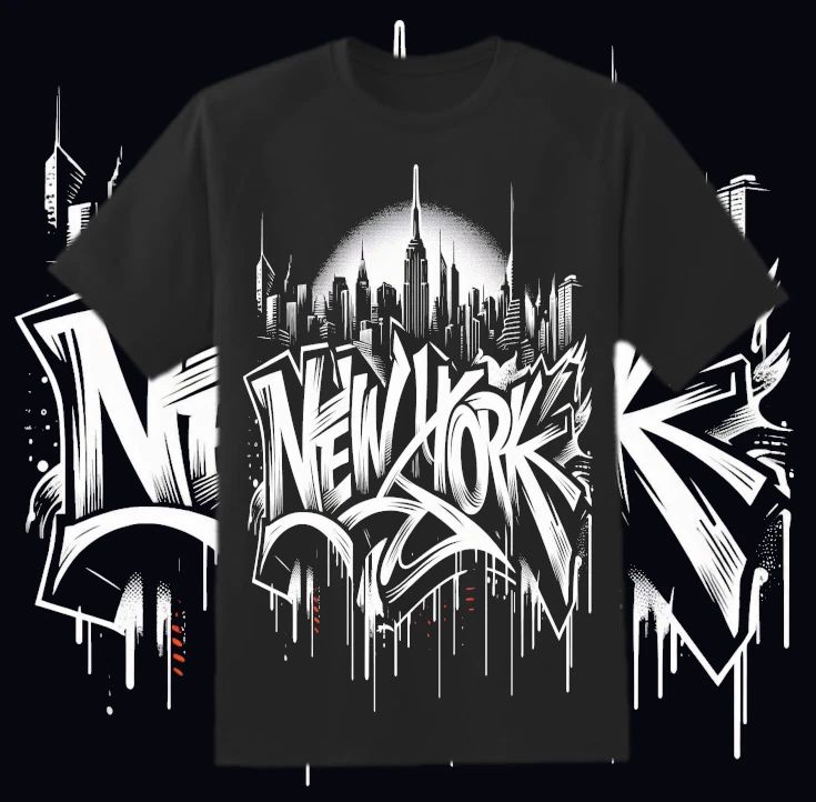 New York Graffiti Streetwear T-Shirt Urban City NYC Hip Hop Style Tee Unisex T-shirt, Sweatshirt, Hoodie, Long Sleeve Tee - T-Shirt, Sweatshirt, Hoodie