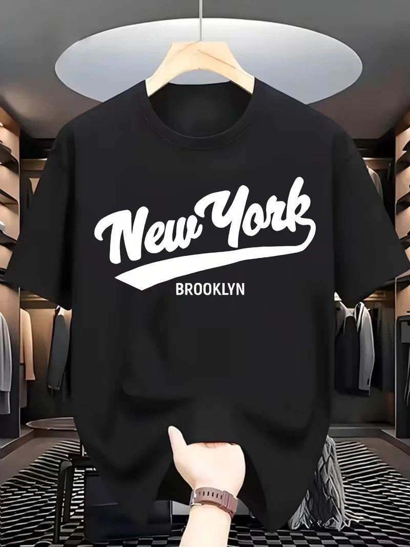Men's New York Brooklyn Graphic T-Shirt Lightweight Breathable Summer Tee Top Unisex T-shirt, Sweatshirt, Hoodie, Long Sleeve Tee - T-Shirt, Sweatshirt, Hoodie