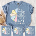 Personalized Nana Faux Patchwork Comfort Colors Shirt, Mother's Day Gift Unisex T-shirt, Sweatshirt, Hoodie, Long Sleeve Tee - T-Shirt, Sweatshirt, Hoodie