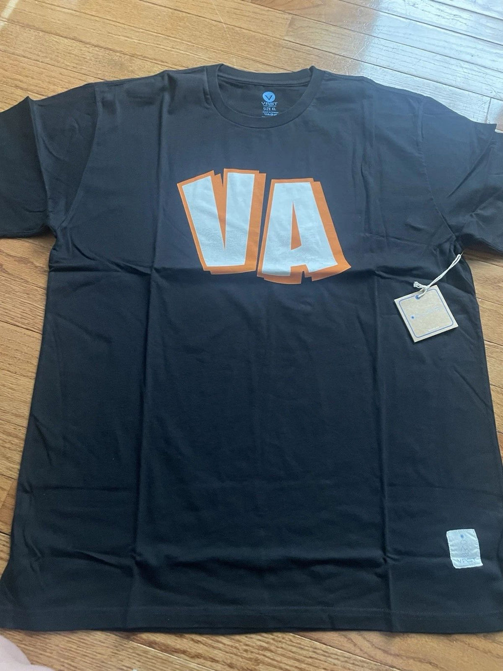 Vast Life Surf Graphic T-Shirt with Spell Out Size XL NWT Black Orange White Unisex T-shirt, Sweatshirt, Hoodie, Long Sleeve Tee - T-Shirt, Sweatshirt, Hoodie