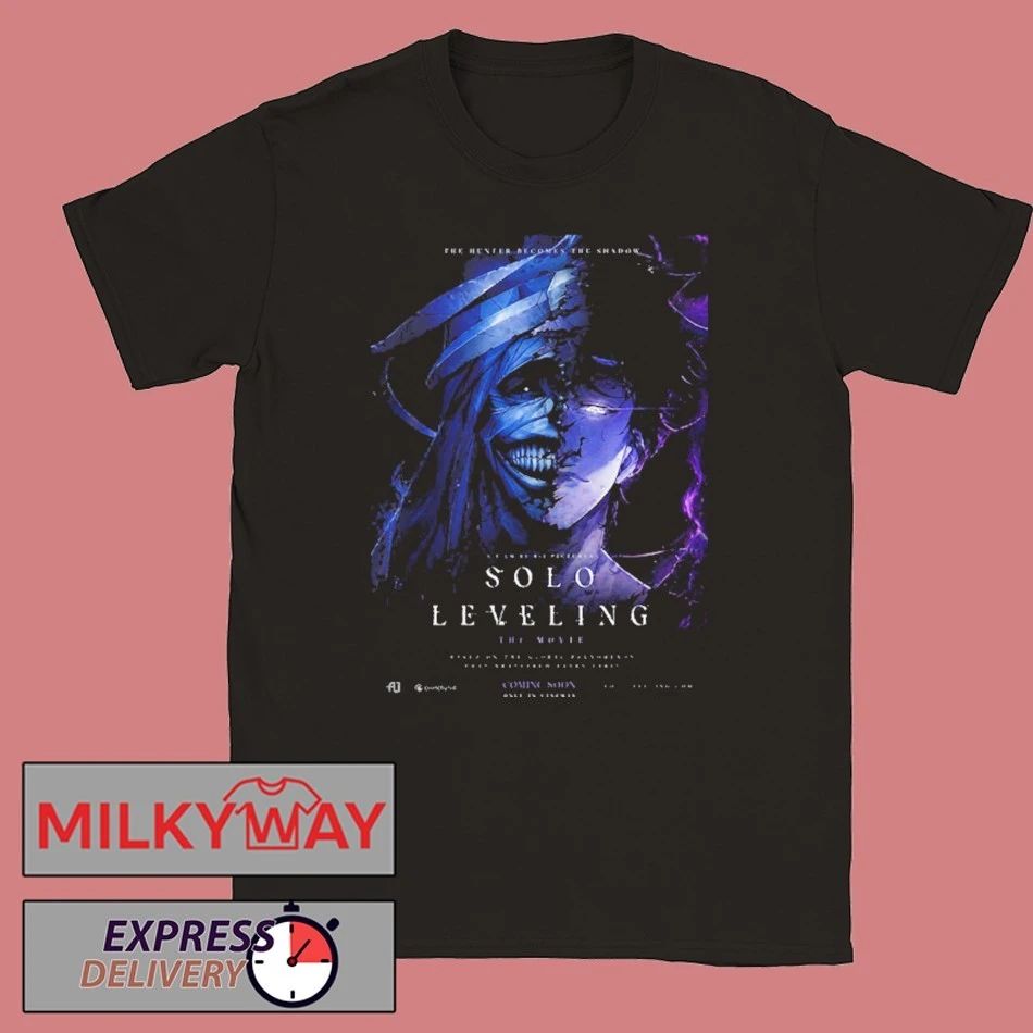 Solo Leveling The Movie The Hunter Becomes The Shadow Coming Soon shirt Unisex T-shirt, Sweatshirt, Hoodie, Long Sleeve Tee - T-Shirt, Sweatshirt, Hoodie