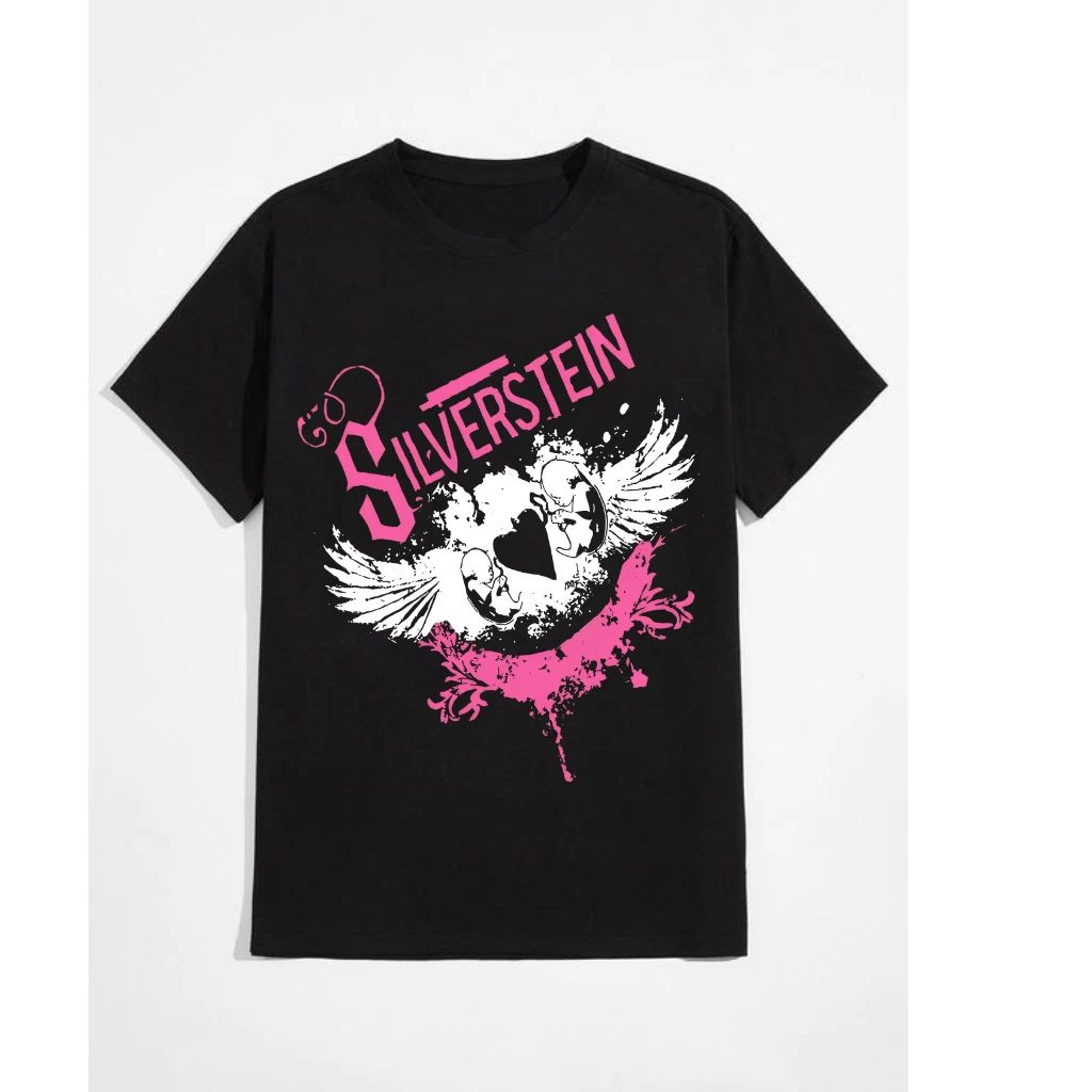 Vintage Silverstein Band Black Heavy Cotton T-Shirt (All Sizes) Unisex T-shirt, Sweatshirt, Hoodie, Long Sleeve Tee - T-Shirt, Sweatshirt, Hoodie