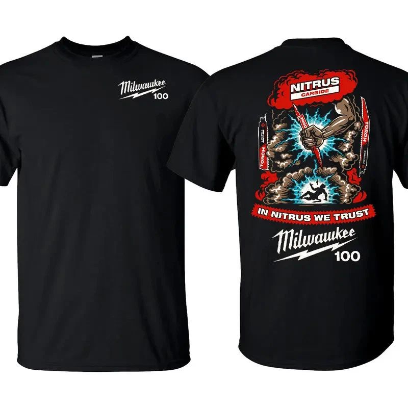 Milwaukee Tools T Shirt, 100 Percent Cotton Graphic Tee, Unisex Casual Short Unisex T-shirt, Sweatshirt, Hoodie, Long Sleeve Tee - T-Shirt, Sweatshirt, Hoodie