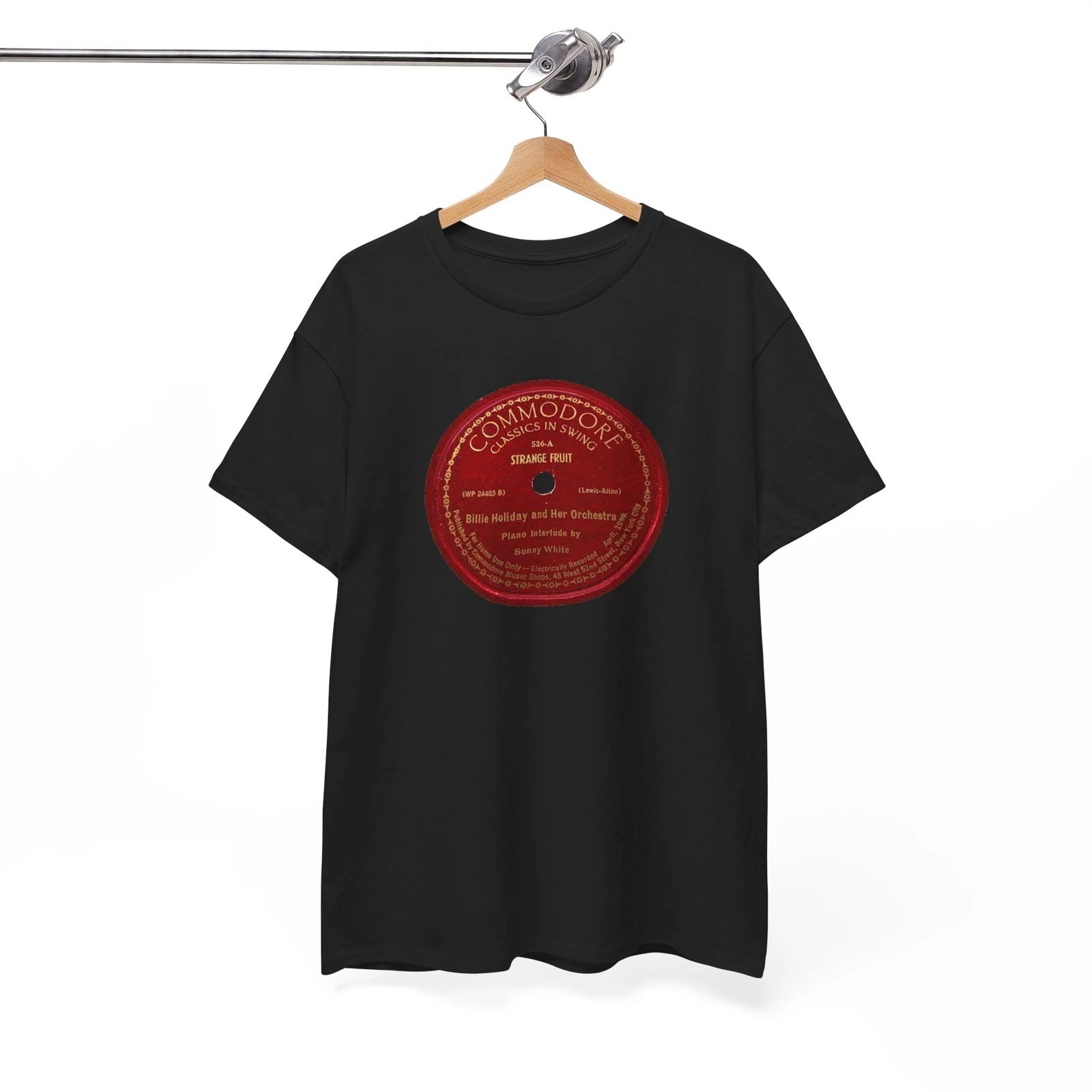 Retro Classic Jazz 78rpm Tee Billie Holiday Strange Fruit NWT S-5XL Unisex T-shirt, Sweatshirt, Hoodie, Long Sleeve Tee - T-Shirt, Sweatshirt, Hoodie