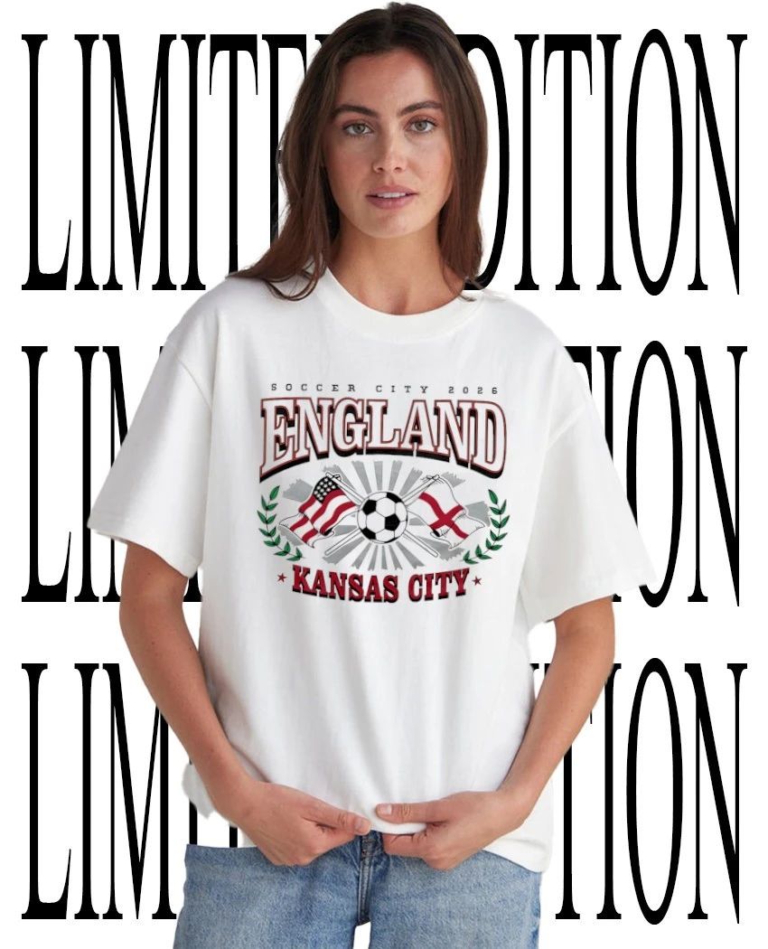 Soccer City 2026 England Kansas City shirt Unisex T-shirt, Sweatshirt, Hoodie, Long Sleeve Tee - T-Shirt, Sweatshirt, Hoodie