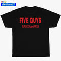 New Shirt Five Guys Burgers T-Shirt Logo Many Colors S to 5XL Made In USA Unisex T-shirt, Sweatshirt, Hoodie, Long Sleeve Tee - T-Shirt, Sweatshirt, Hoodie
