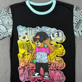 Vibes Men T-Shirt Cotton Blend Small Streetwear Graffiti Bear Comic Sleeve Black Unisex T-shirt, Sweatshirt, Hoodie, Long Sleeve Tee - T-Shirt, Sweatshirt, Hoodie