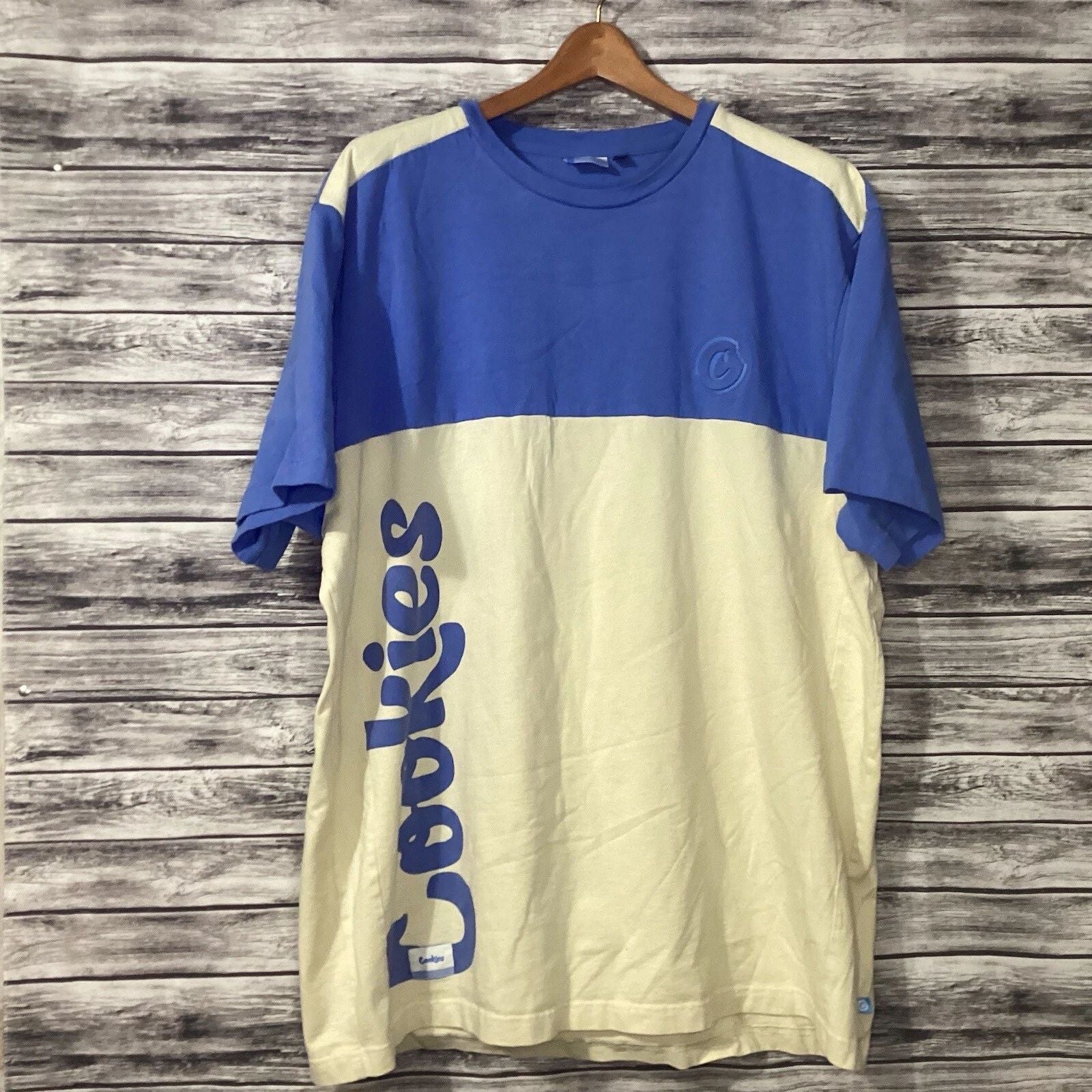 Cookies SF Shirt Mens 3XL Blue White Fresh Daily Graphic Tee Streetwear Hip Hop Unisex T-shirt, Sweatshirt, Hoodie, Long Sleeve Tee - T-Shirt, Sweatshirt, Hoodie