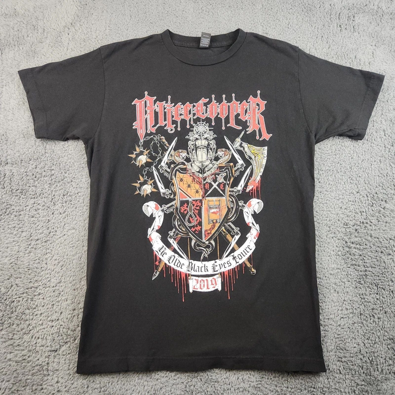 Men's Concert Tour Shirt Medium Alice Copper Glam Rock Retro Band Music Tee Unisex T-shirt, Sweatshirt, Hoodie, Long Sleeve Tee - T-Shirt, Sweatshirt, Hoodie