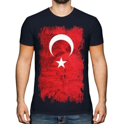 TURKEY GRUNGE FLAG MENS T-SHIRT TEE TOP TRKIYE FOOTBALL TURKISH GIFT SHIRT Unisex T-shirt, Sweatshirt, Hoodie, Long Sleeve Tee - T-Shirt, Sweatshirt, Hoodie