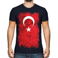 TURKEY GRUNGE FLAG MENS T-SHIRT TEE TOP TRKIYE FOOTBALL TURKISH GIFT SHIRT Unisex T-shirt, Sweatshirt, Hoodie, Long Sleeve Tee - T-Shirt, Sweatshirt, Hoodie