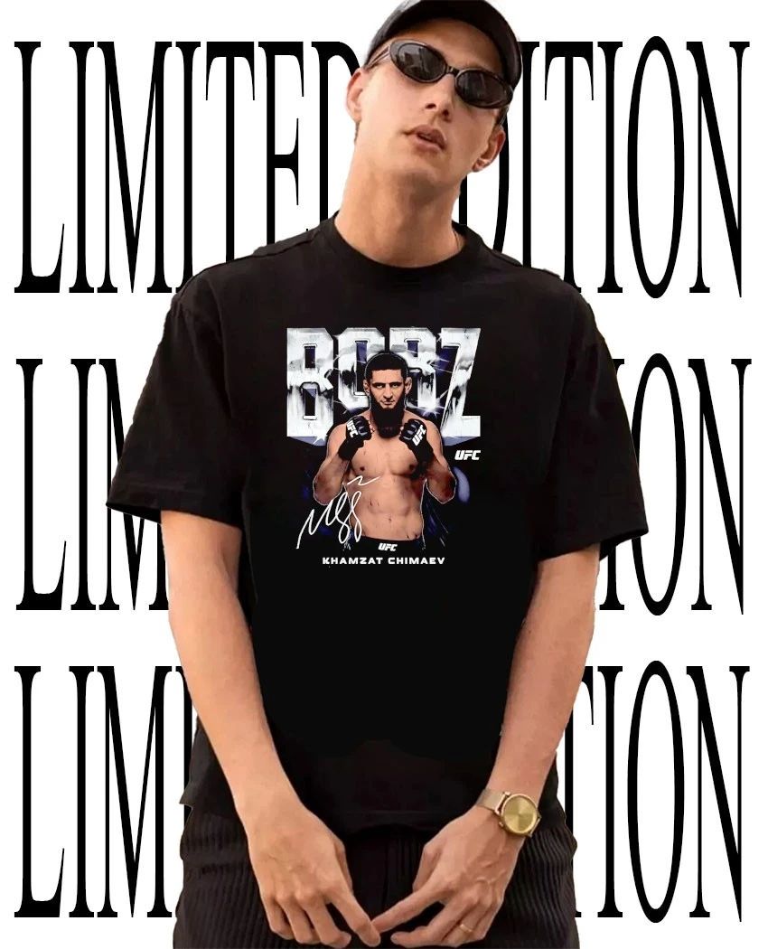 UFC Borz Khamzat Chimaev signature shirt Unisex T-shirt, Sweatshirt, Hoodie, Long Sleeve Tee - T-Shirt, Sweatshirt, Hoodie