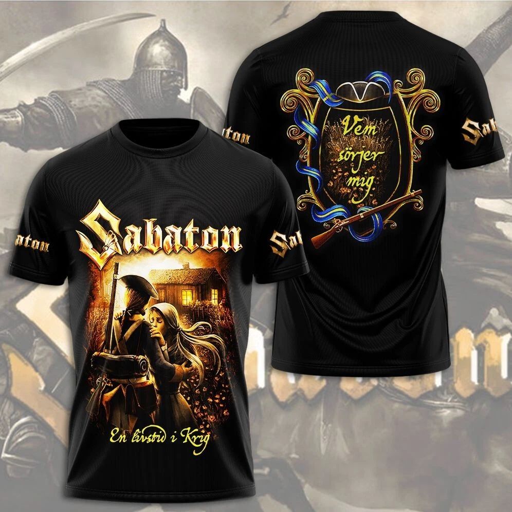 Sabaton 3D T-Shirt Gift For Fans Full Sizes Unisex T-shirt, Sweatshirt, Hoodie, Long Sleeve Tee - T-Shirt, Sweatshirt, Hoodie