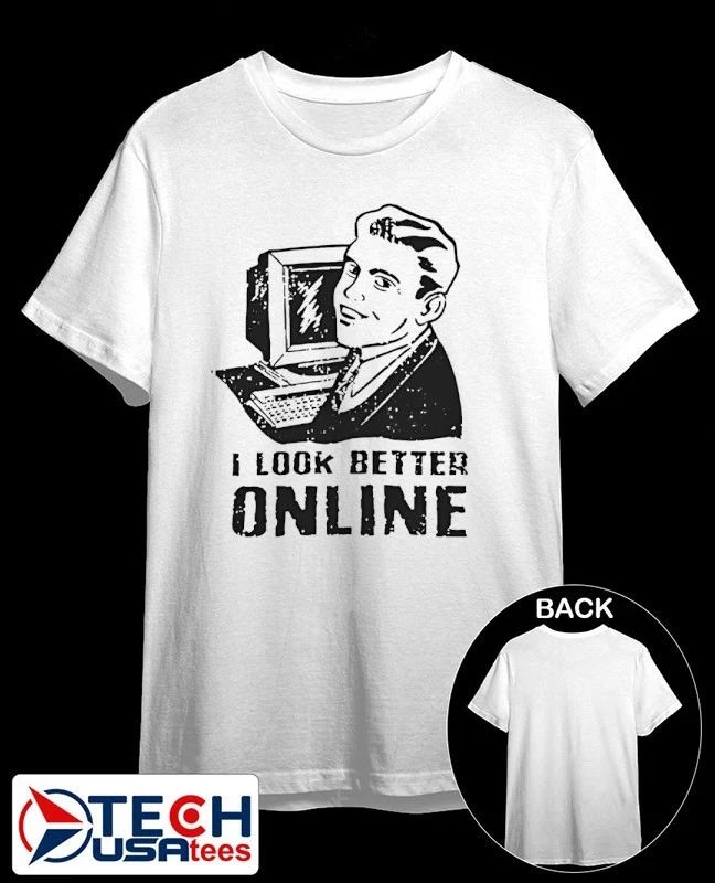Eagle vs Shark I look better online shirt Unisex T-shirt, Sweatshirt, Hoodie, Long Sleeve Tee - T-Shirt, Sweatshirt, Hoodie