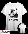 Eagle vs Shark I look better online shirt Unisex T-shirt, Sweatshirt, Hoodie, Long Sleeve Tee - T-Shirt, Sweatshirt, Hoodie