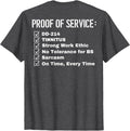 Proof of Service Dd-214 Tinnitus Strong Work Ethic... (Back) T-Shirt Unisex T-shirt, Sweatshirt, Hoodie, Long Sleeve Tee - T-Shirt, Sweatshirt, Hoodie