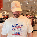 United State of America Red White and Buffalo skyline shirt Unisex T-shirt, Sweatshirt, Hoodie, Long Sleeve Tee - T-Shirt, Sweatshirt, Hoodie