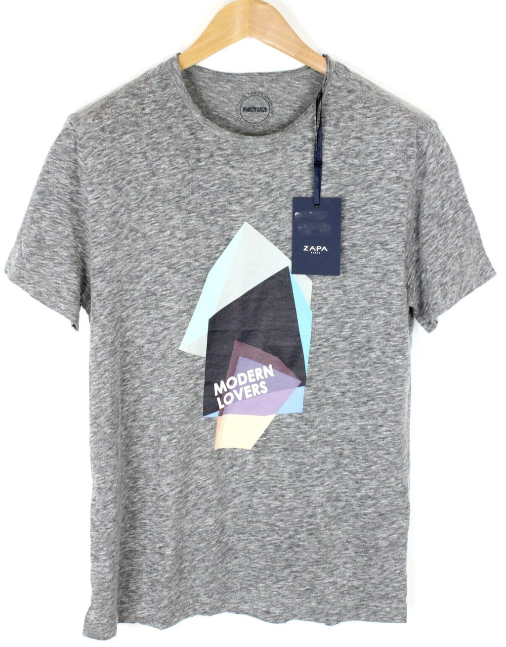 Zapa Modern Lovers Men's Large Short Sleeve Heather Grey Round Neck T-Shirt Unisex T-shirt, Sweatshirt, Hoodie, Long Sleeve Tee - T-Shirt, Sweatshirt, Hoodie