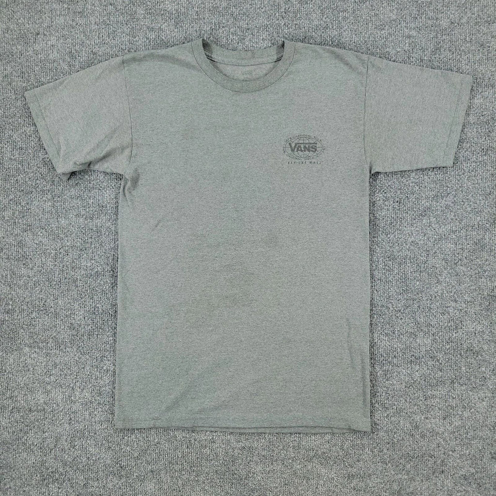 Vans Shirt Men Small Gray Logo Off The Wall Graphic Crew Neck Short Sleeve Adult Unisex T-shirt, Sweatshirt, Hoodie, Long Sleeve Tee - T-Shirt, Sweatshirt, Hoodie