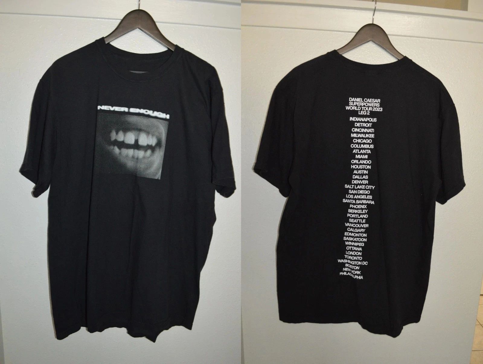 Daniel Caesar Never Enough T-Shirt Men's Concert 2023 Tour All Size BL2374 Unisex T-shirt, Sweatshirt, Hoodie, Long Sleeve Tee - T-Shirt, Sweatshirt, Hoodie