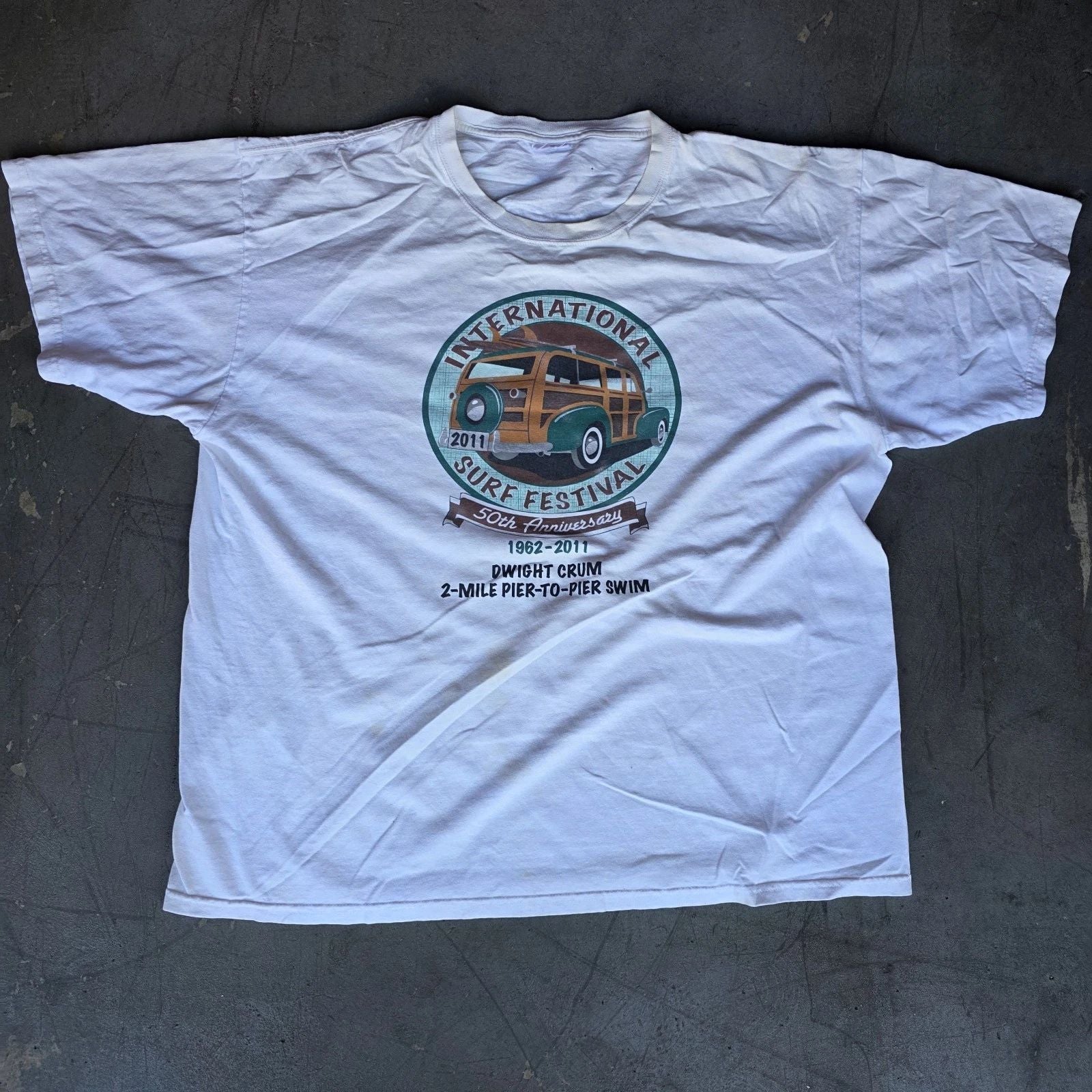 Dwight Crum International Y2k Vtg Surf festival t-shirt Tee Shirt Preowned L Unisex T-shirt, Sweatshirt, Hoodie, Long Sleeve Tee - T-Shirt, Sweatshirt, Hoodie