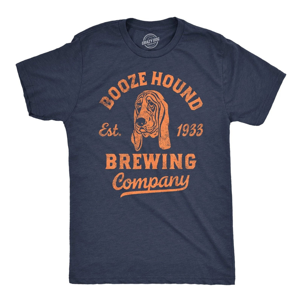 Mens Funny T Shirts Booze Hound Brewing Company Sarcastic Drinking Tee for Men Unisex T-shirt, Sweatshirt, Hoodie, Long Sleeve Tee - T-Shirt, Sweatshirt, Hoodie
